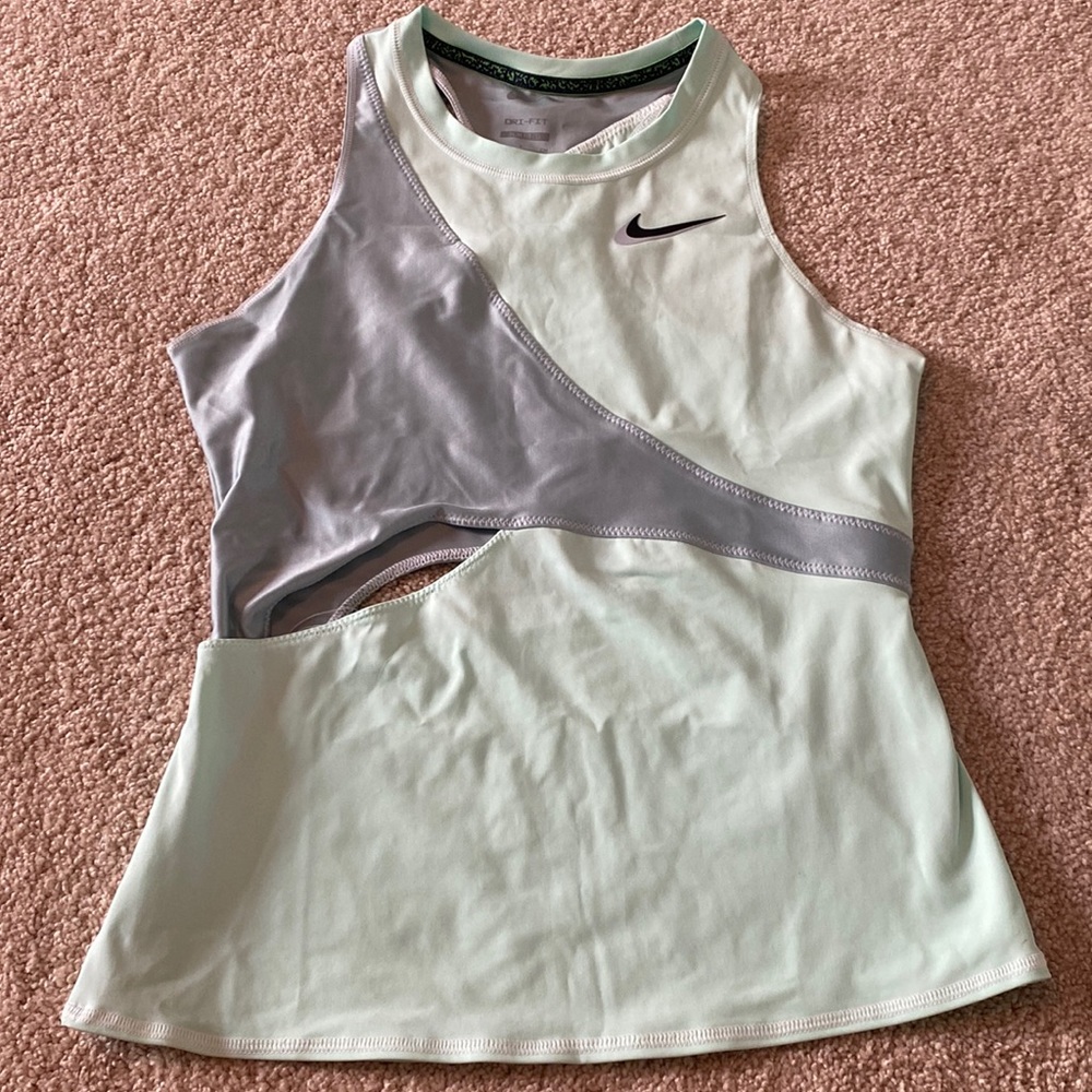Nike size small turquoise and gray tank top